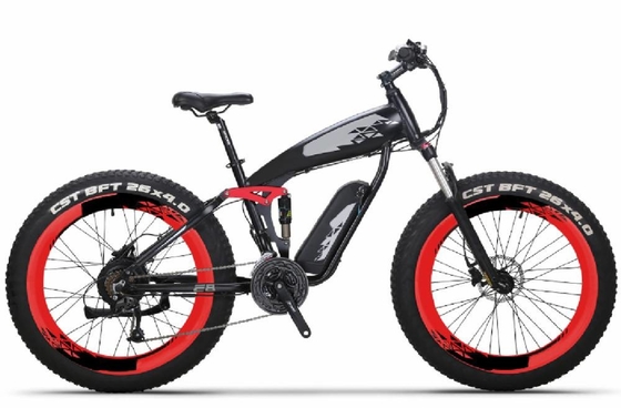 350w 26 Inch Fat Tire Ebike External Downtube Lithium Battery 48v Cysm Electric Bike