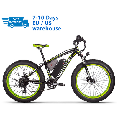US EU STOCK 26 inch fat tyre electric cycle Long Range 1000w 17ah Lithium Battery Rich Bit 022