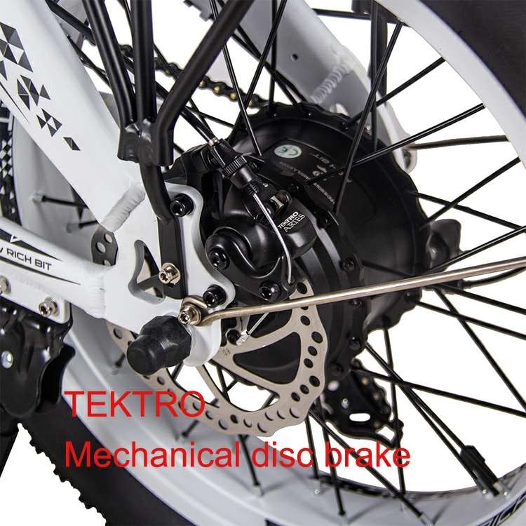 Electric Folding City Bike Commuter 20" 500w 4.0 Super Wide Tire 48v 9.6Ah RICH BIT 016