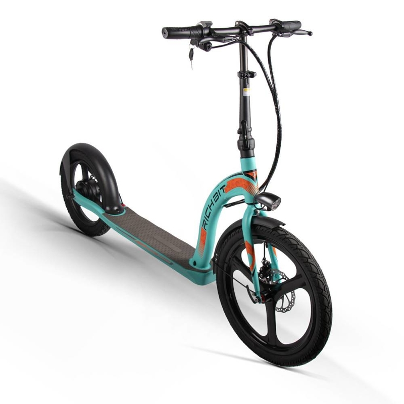 Off Road Big Wheel Electric Scooter With Pedals Assisted RICH BIT H100 Front 20" Rear 16"