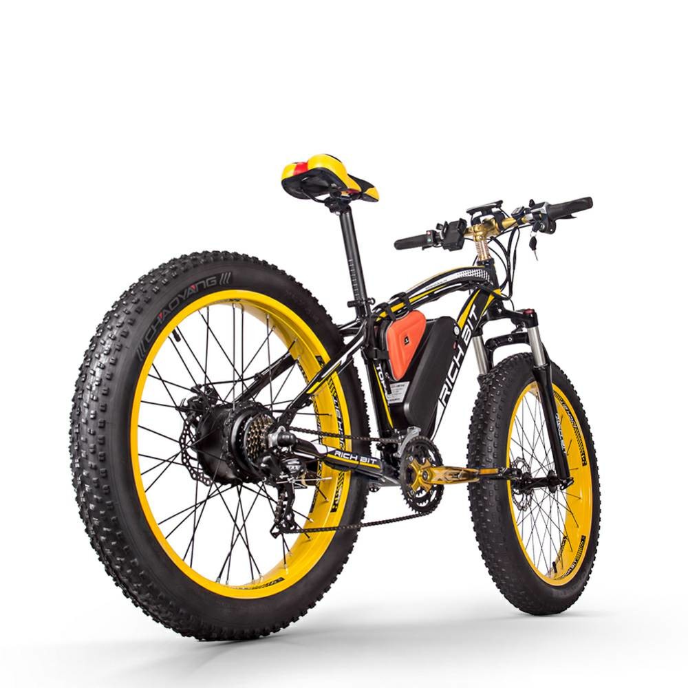 US EU STOCK 26 inch fat tyre electric cycle Long Range 1000w 17ah Lithium Battery Rich Bit 022