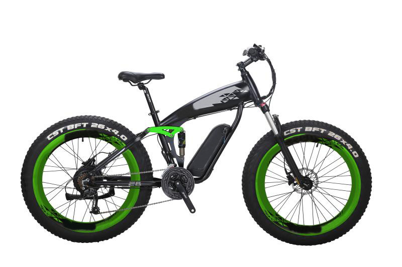 350w 26 Inch Fat Tire Ebike External Downtube Lithium Battery 48v Cysm Electric Bike